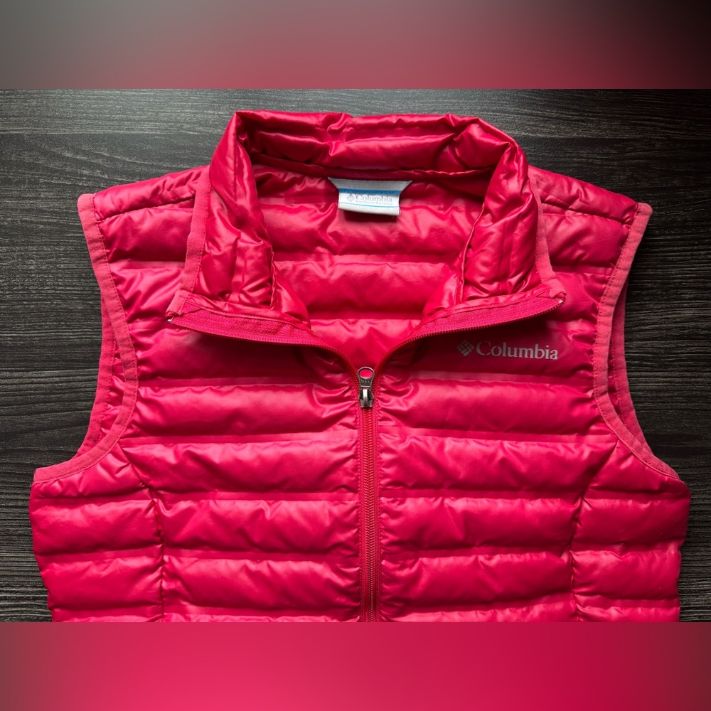 Columbia Red/Pink Quilted Down Vest